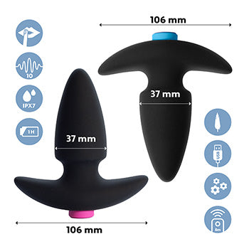 FeelzToys - Set di Spine di Testa Telecomandate FunkyButts Per Coppia